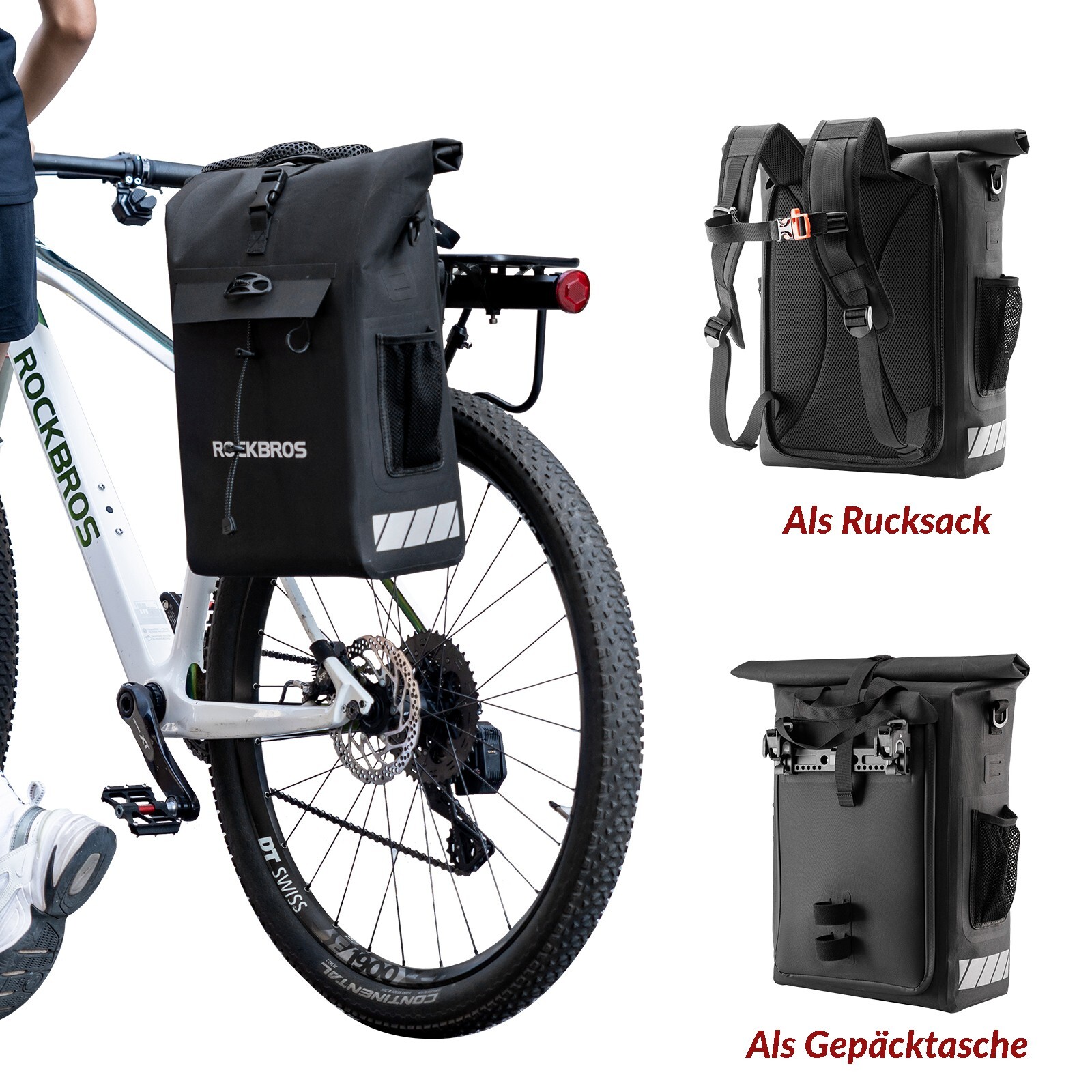 Рюкзак ROCKBROS WasserdichteGepctasche Fahrradtasche Helmtasche 135-18 л 20990₽