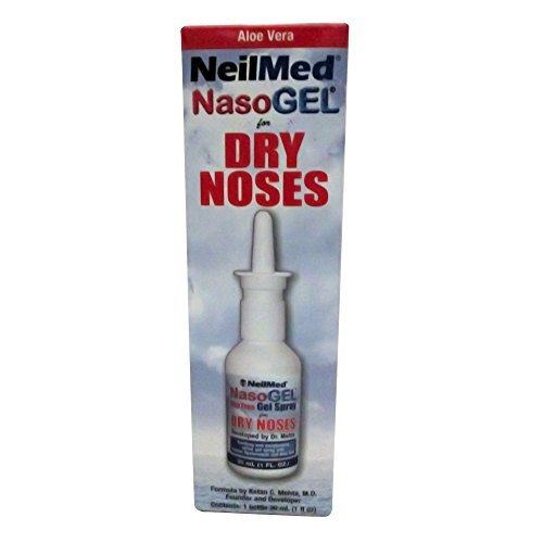 NeilMed Nasogel for Dry Noses DripFree Moisturizing Gel Spray 1 Fl Oz