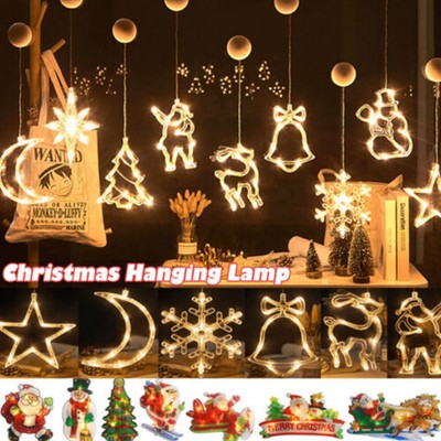 LED Lichter Saugnapf Fenster Lichterkette Beleuchtung Weihnachts Party Xmas Deko