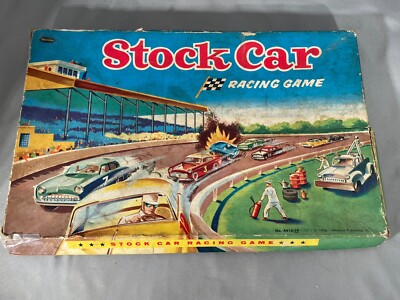 Vintage 1956 Stock Car Racing Game by Whitman. All Pieces Are Accounted For!