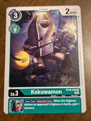 Kokuwamon BT10-045 C Digimon CCG