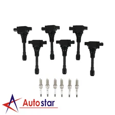 6x Ignition Coil & IRIDIUM Spark Plug Kits For INFINITI EX37 Q50 G37 Nissan 370Z