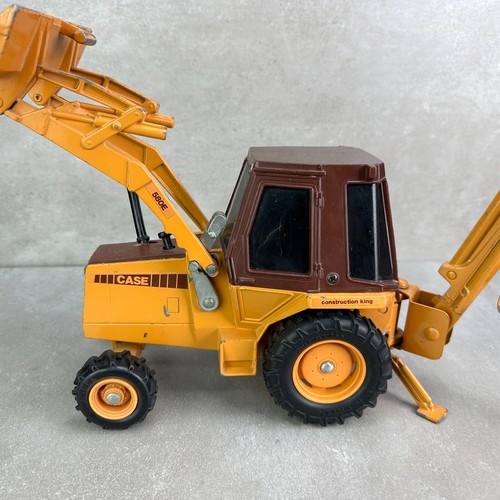Vintage ERTL 1:16 Scale Case 580E Diecast Toy King Loader Backhoe 1980s Metal - Picture 6 of 24