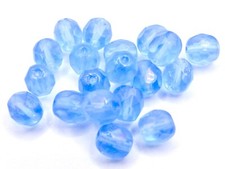 GENUINE CZECH GLASS FIRE POLISHED FIREPOLISHED GLASS BEADS - 4, 6, 8, 10MM