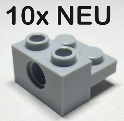 10x NEU LEGO  73109 Technic Brick 1x2 Modifiziert Hellgrau Light Bluish Gray #10