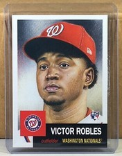 2018 TOPPS LIVING SET #80 VICTOR ROBLES WASHINGTON NATIONALS ROOKIE CARD. rookie card picture