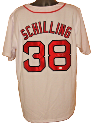 Boston Jersey Lot Detail Curt Schilling Autographed Boston Red