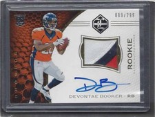 DEVONTAE BOOKER 2016 LIMITED RPA 3 COLOR BRONCOS ROOKIE PATCH AUTO RC #D 9/299