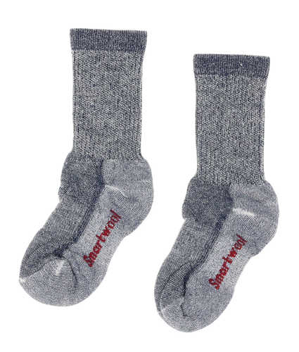 Smartwool L75160 Kids Deep Navy Wool Blend Hike Medium Crew Socks Size M - Picture 2 of 3