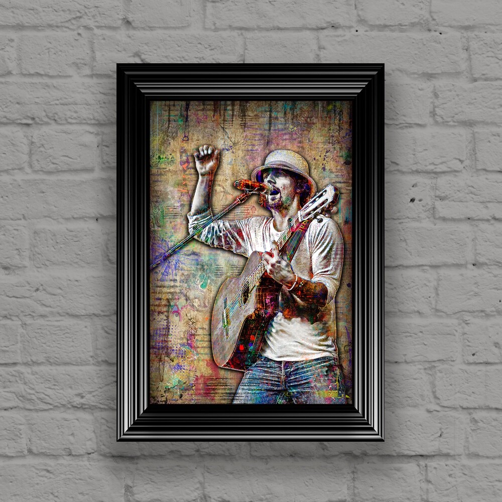 Jason Mraz 12x18in Tribute Poster Jason Mraz Pop Print Free Shipping US