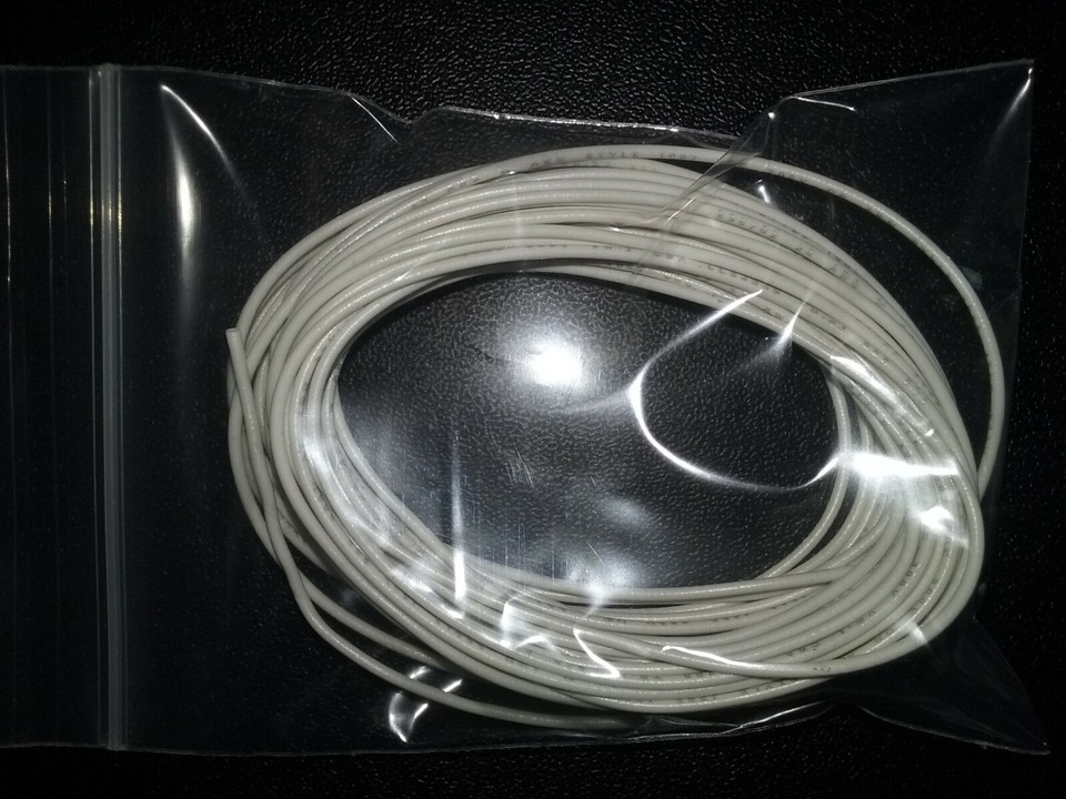 24 AWG Stranded Hook-Up Wire Gray - 100 Ft Spool UL1007 Rated 300V