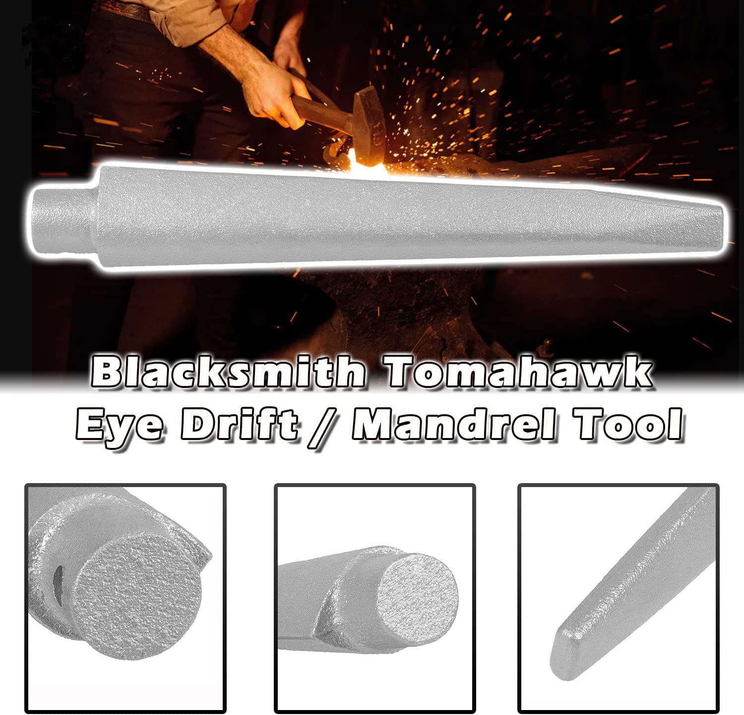 Blacksmith Tomahawk Eye Drift/ Mandrel Blacksmith Tool/ Axe Eye