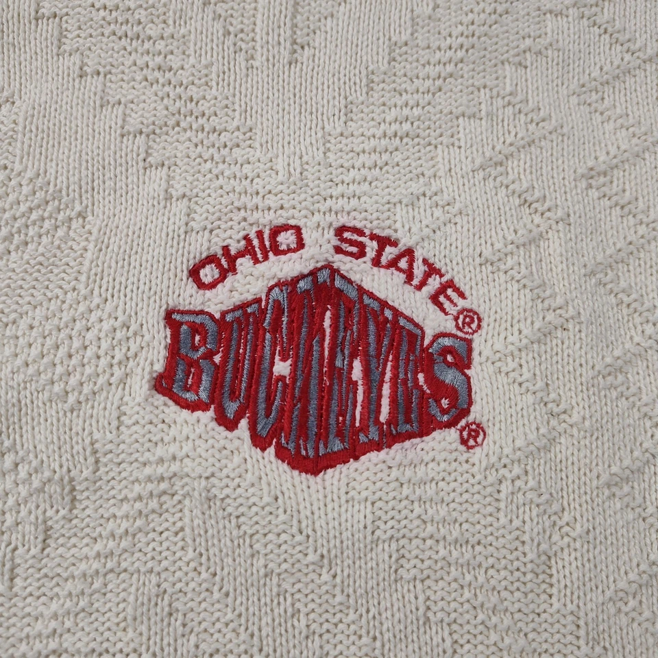 Sudadera de Colección Ohio State Buckeyes Cuello Redondo Suéter Tejido con Cable XL Nutmeg Mills Foto 3 de 4