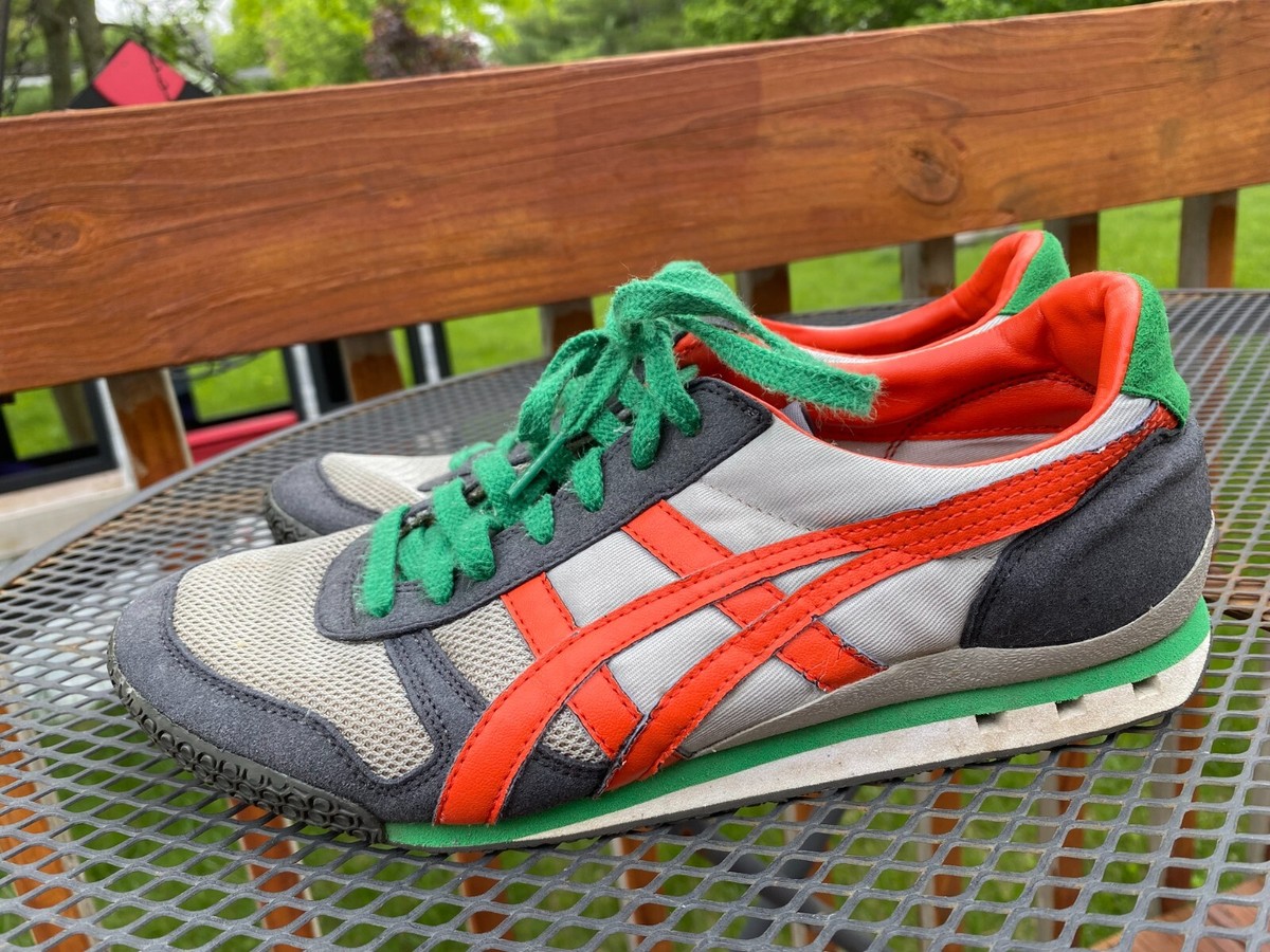 VTG Onitsuka Tiger Ultimate 81 Green Willow Grey Orange VTG Onitsuka Tiger Ultimate 81 Green Willow Grey Orange