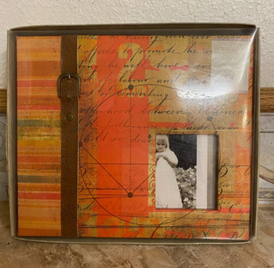 K&C sublime belted,  post bound scrapbook, retro colors - NIB