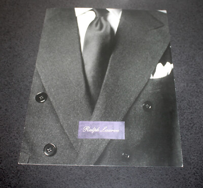 Ralph Lauren Purple Label Tri-Fold Suiting Catalog 2006