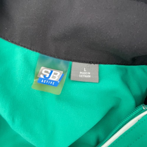 Women's SJB Active Wear Long Sleeve Full Zip Jacket Green Blue Size Large - Picture 6 of 10