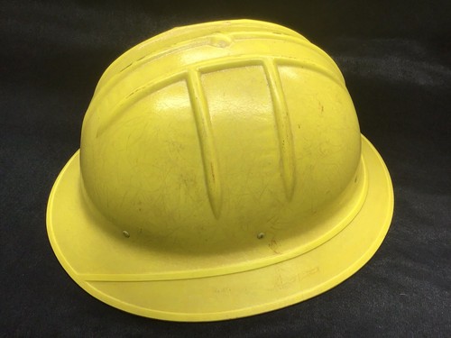 Vintage Jackson Hard Hat SH-1 Fiberglass Full Brim Safety Yellow 1950โs Cool ๐ - Picture 9 of 17