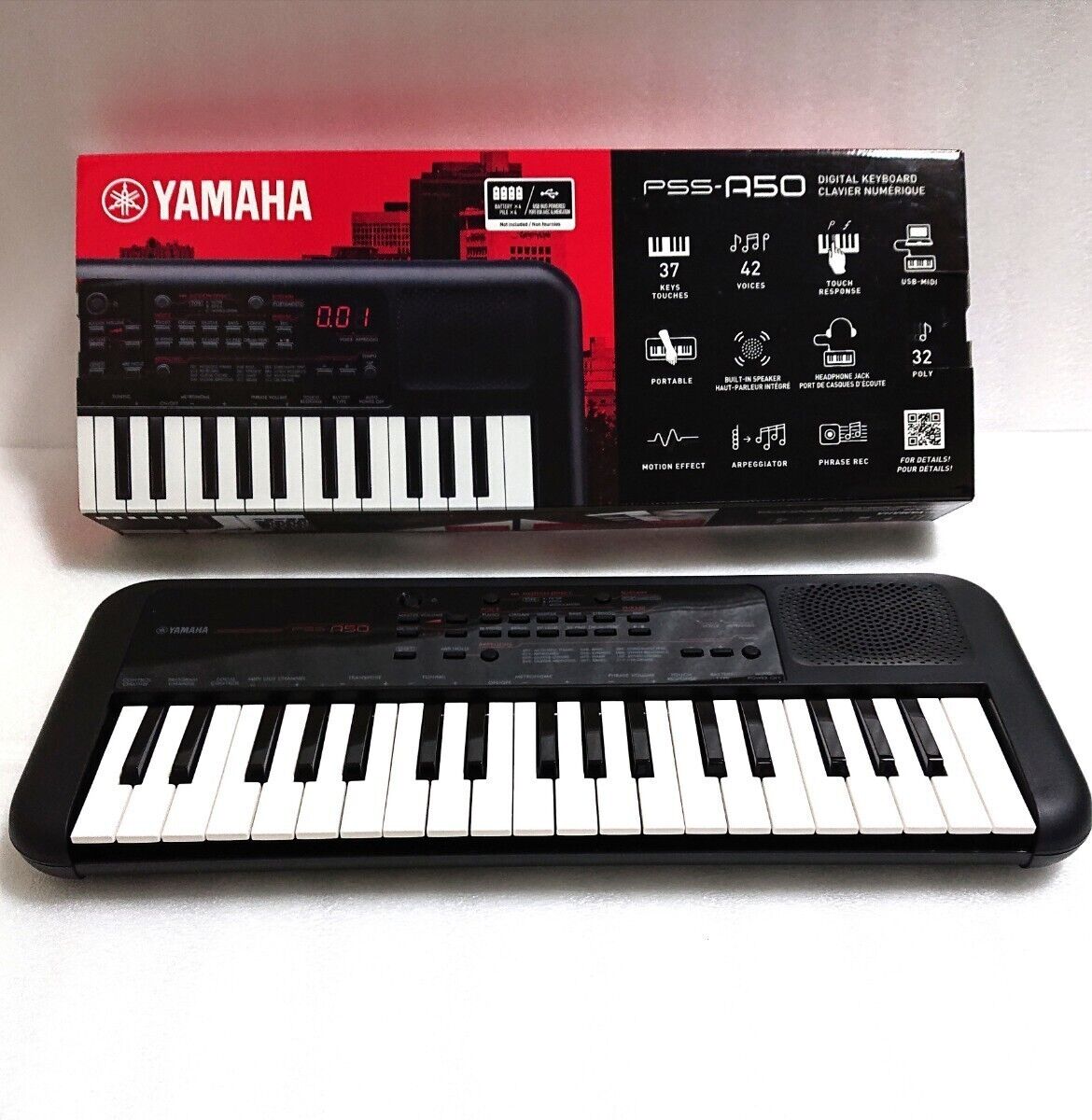 YAMAHA PSS-A50 electronic keyboard 37 mini keyboard blak YAMAHA PSS-A50 electronic keyboard 37 mini keyboard blak