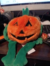 Ty Large Plush Beanie Buddy - Pumkin' the Pumpkin Buddies MWMT