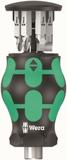 Image of Wera 008878 Kraftform 'Stubby 5' Ph,Slot,Sq Magnetic 1/4" Bit Holder Screwdriver