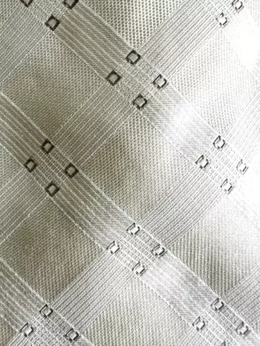 New TOMMY HILFIGER Tie Silk Beige Geometric 57"x 3.75" USA