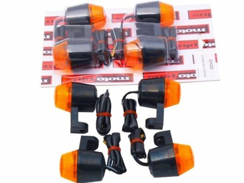 Mini Rubber Mount Motorcycle Blinkers Indicators XR CRF KTM WRF DRZ Dr - 4 Pack - Picture 1 of 1