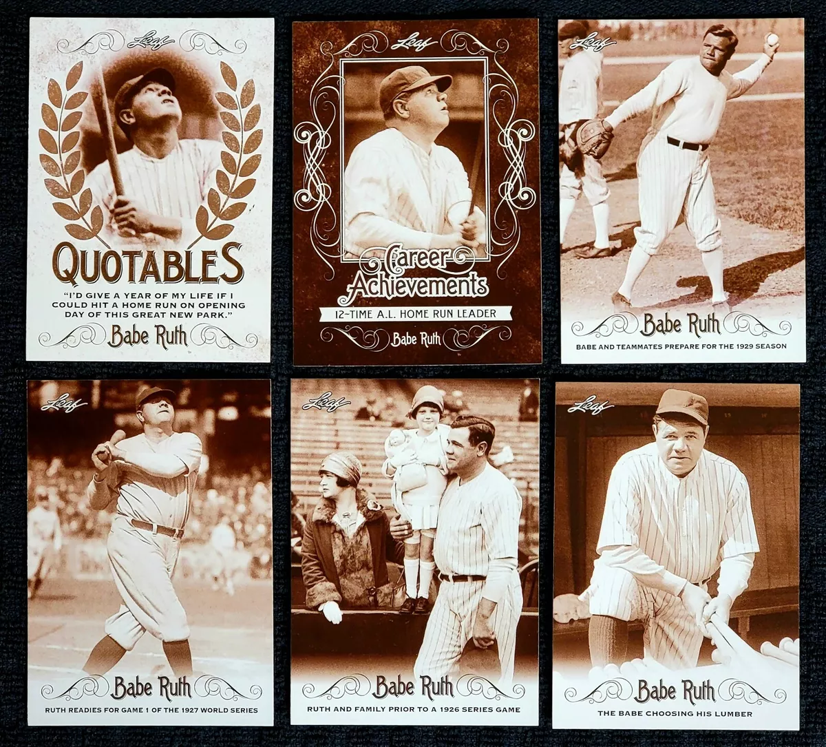 2016 Leaf Babe Ruth Collection YOU PICK YOUR CARD(s) Complete Your Set!  Free S&H