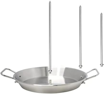 Al Pastor Spiedino Verticale Per Griglia In Acciaio Inox 304, 3 Punte (20-30 Cm), Per Shawarma E Tacos, Con Spazzola
