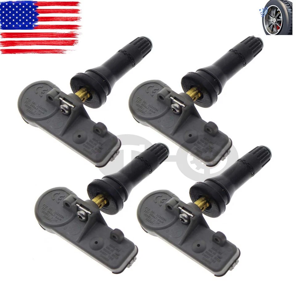 4 piezas 56029398AB SENSORES DE PRESIÓN DE NEUMÁTICOS TPMS 433 MHZ para Jeep Chrysler Dodge RAM Foto 2 de 4