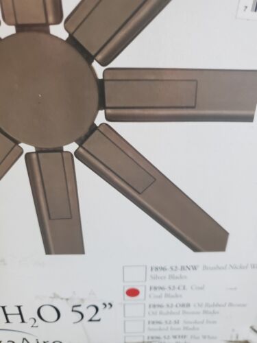 New Open Box Minka-Aire Xtreme H2O Indoor/Outdoor Ceiling Fan F896-52-CL Black - Picture 2 of 18