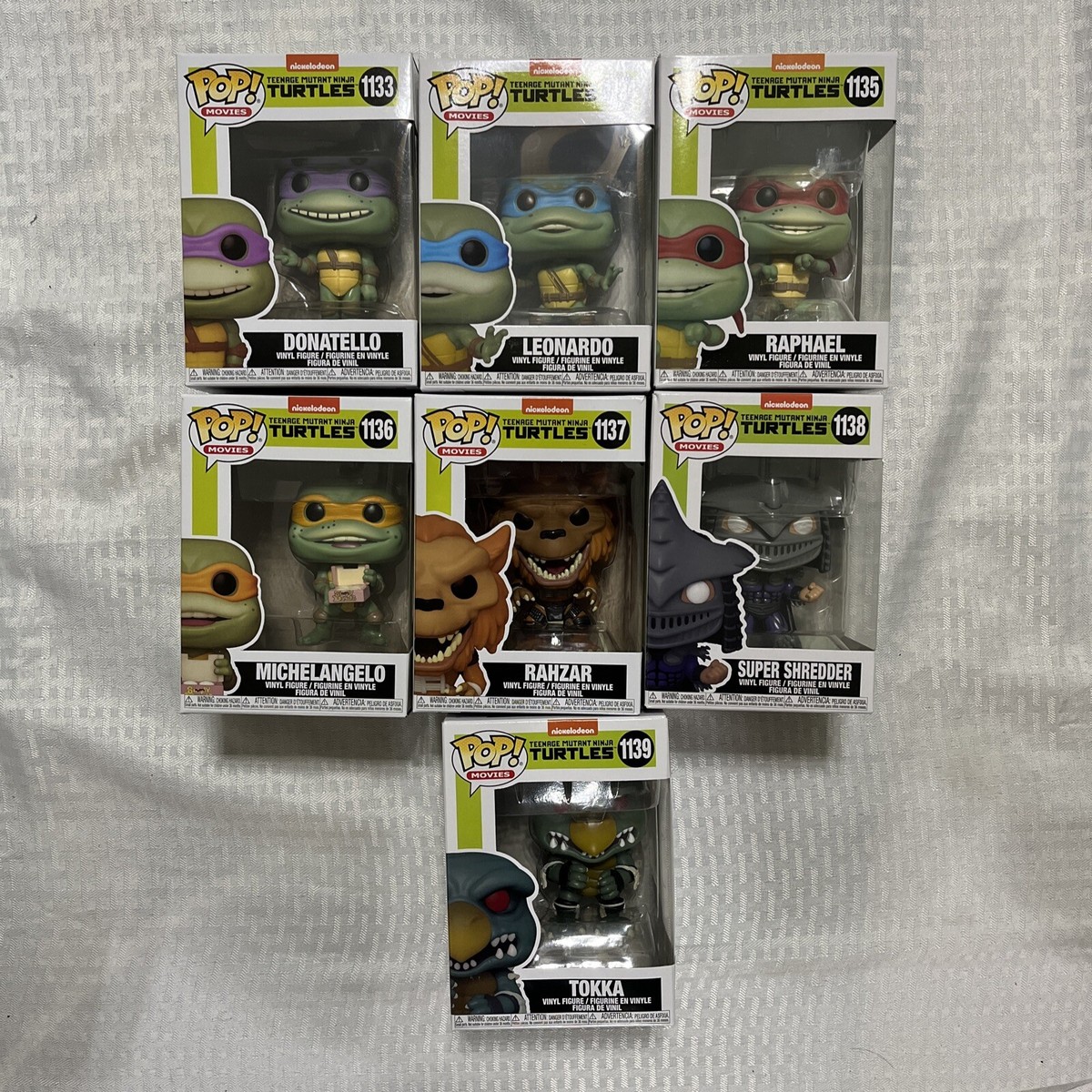 Funko Pop! Movies: Teenage Mutant Ninja Turtles:1133 To 1139 Set