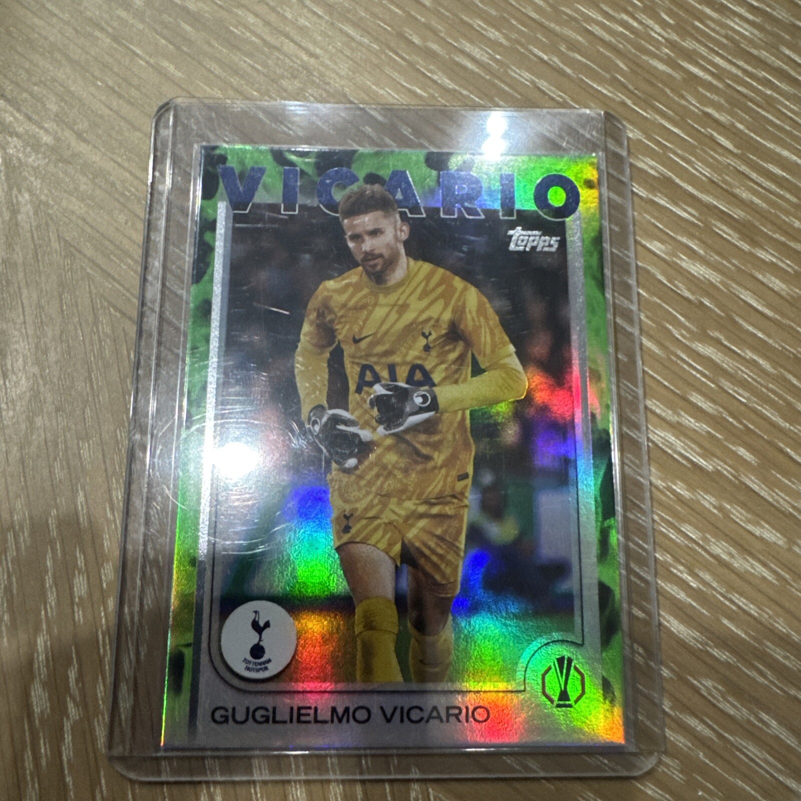 2024 Topps UEFA Guglielmo Vicario #12 Green Inferno /199