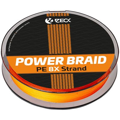 (0,13 /1m) Zeck Predator Orange Powerbraid 8x - 300m geflochtene Angelschnur