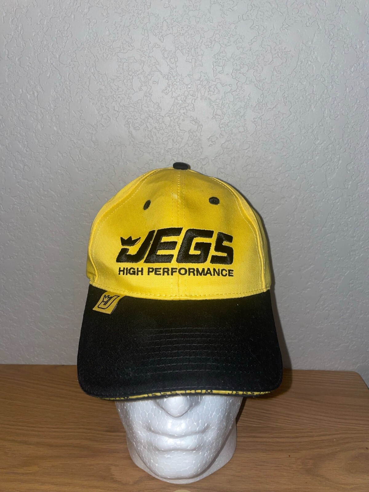 Y2K Jegs High Performance Yellow Hat Headwear 2000s OS Gem