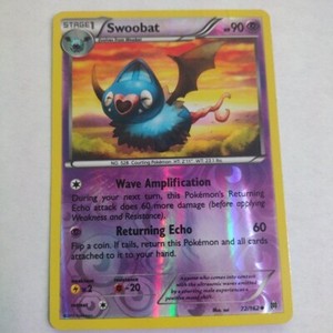 XY - BREAKthrough #72/162 Swoobat NM Reverse Holo