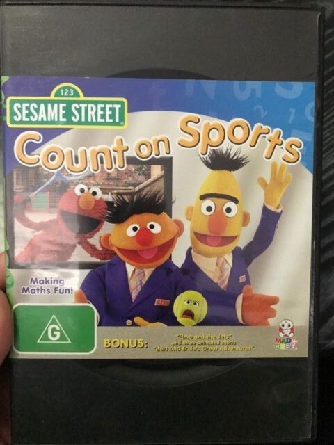 Sesame Street - Count On Sports region 4 DVD (children's