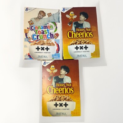 TXT Tomorrow X Together General Mills Cereal Set Of 3 Boxes Honey