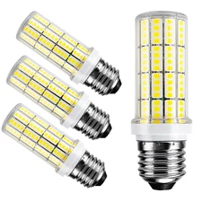 200W Equivalent Daylight E26/E27 5000K 20W for Home LED Corn Light BulbPack of4