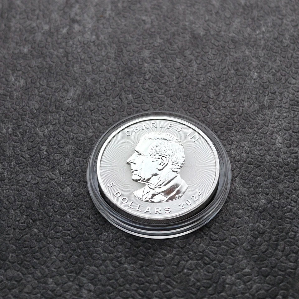 2024 1OZ Silver Canada Blue Dragon Holographic Colorized Cert NEW ONLY 100pc #39 - Image 4 of 4