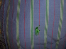 Polo Ralph Lauren Custom Fit BLUE RED WHITE GREEN 16 LARGE