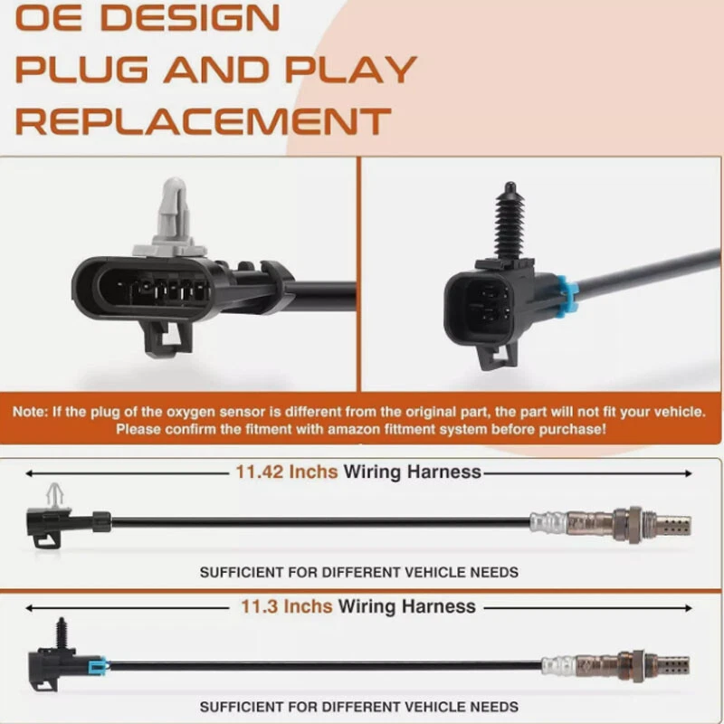 (4) Датчик кислорода восходящий нисходящий O2 для Chevy Silverado GMC 1500 1996-2002 - Изображение 3 из 4