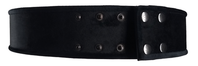 BCBG Max Azria Velvet Adjustable Waist Snap Fancy Wide Black 