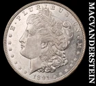 1891 Silver Morgan Dollar - Scarce  High Grade  Lustrous  No Reserve  #M9