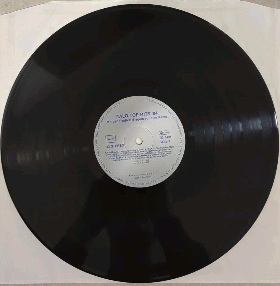 Italo Top-Hits '84 (Vinyl LP) Toto Cutugno Al Bano Ricchi E Poveri Amii Stewart - Bild 3 von 4