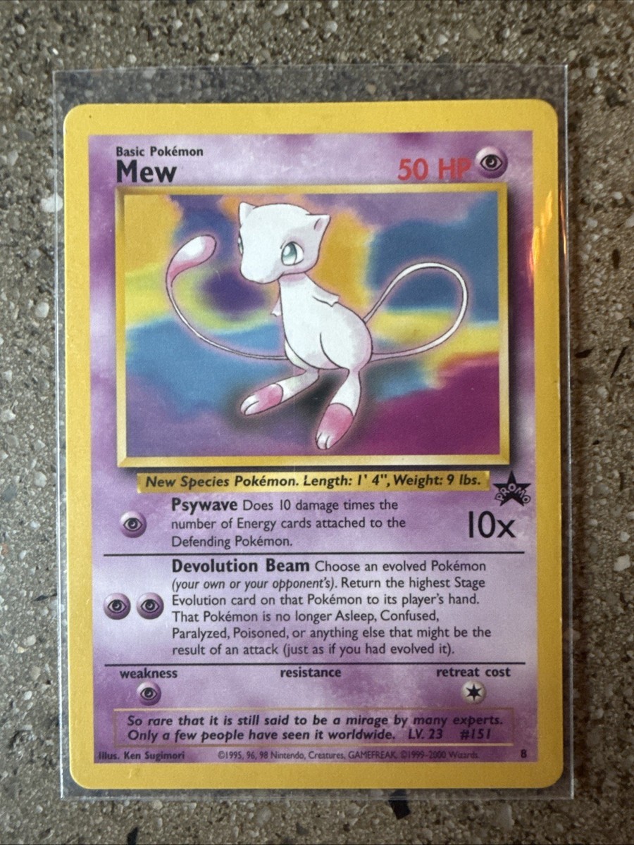 ミュウ　第一弾　Mew　Base Set Pokémon Mew Base Set 1999 WoTC Black Star Promo LV.23 #151