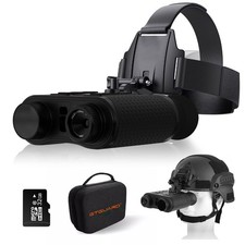 Infrared Night Vision Binoculars 4K UHD LRF Goggles 8X Digital Zoom Head Mounted