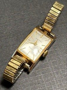 Authentic SEIKO Venus 17 Jewels Manual Wind Ladies Watch AEGP Gold Plated Vintage Running