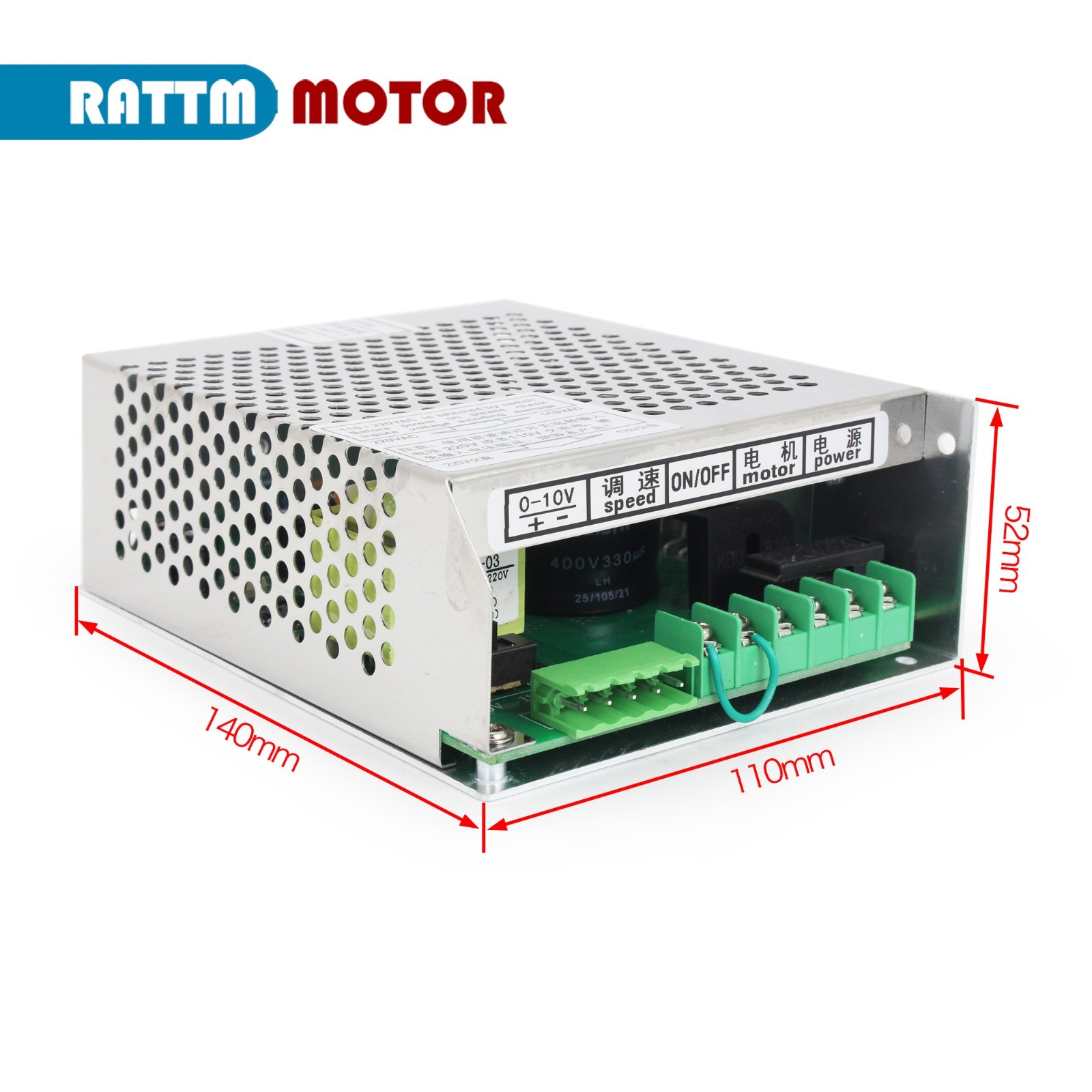 CN SHIP】0.8KW 110V ER11 20000RPM Spindle Motor+Mach3 Fuction Motor Speed Control