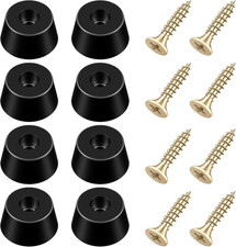 8 Pcs Rubber Feet for Subwoofer, Speaker Isolation Pads with Stainless Steel Scr